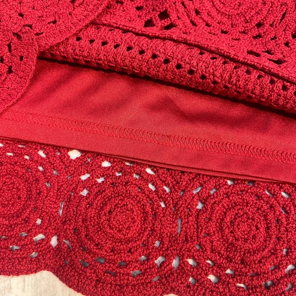 Universal Thread Crochet Mini Skirt Openwork Scalloped Hem XS NWT Lined - Picture 10 of 13